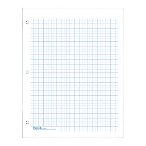 Graph Paper, Classic 1/4" Squares (100 sheet pack) - Blue