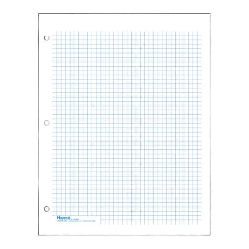 Graph Paper, Classic 1/4" Squares (100 sheet pack) - Blue