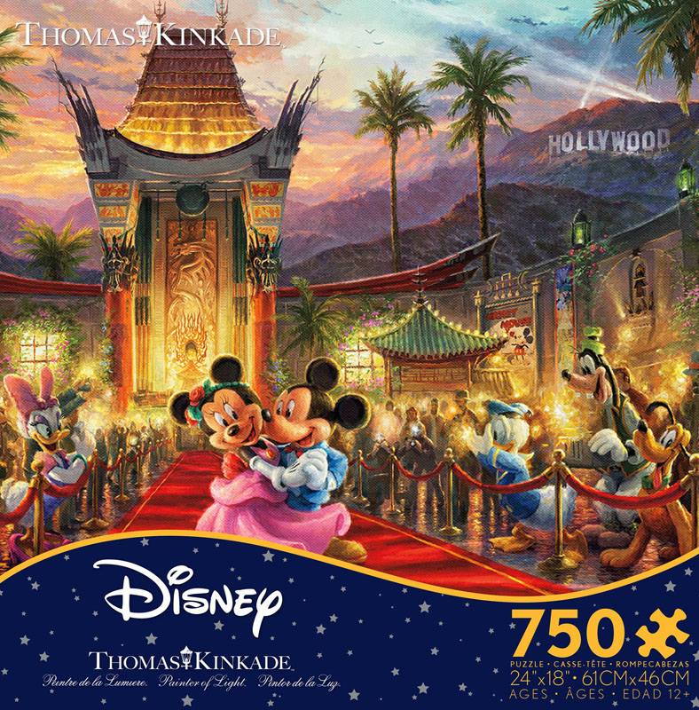 Mickey and Minnie Hollywood Puzzle (Thomas Kinkade Disney