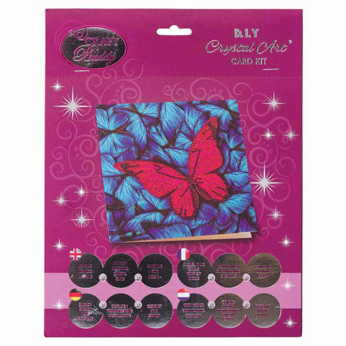 Crystal Art Card Kit - Butterfly