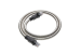 Cat6A Armored Ethernet Patch Cable, Stainless Steel, 7ft