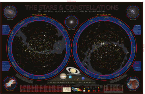 Wonders of the Constellations Space Chart