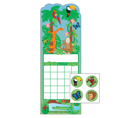 Rainforest Personal Incentive Charts & Stickers