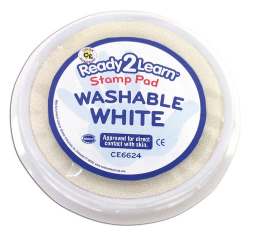 Jumbo Washable Stamp Pad - Vivid White (Ready 2 Learn Stamp Pad)