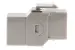 Cat5e RJ45 Inline Coupler Type Keystone Jack, Gray