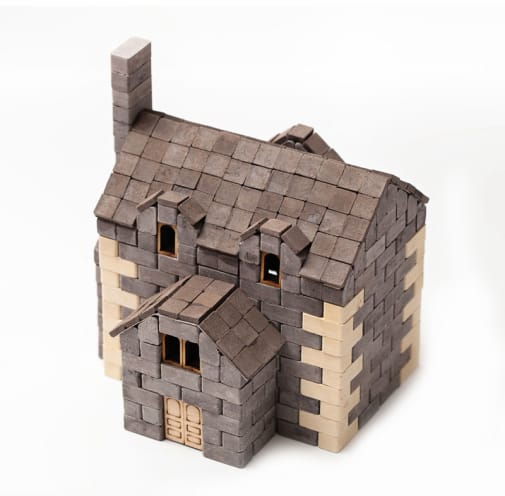 New England House 500 Pieces Mini Bricks Construction Set