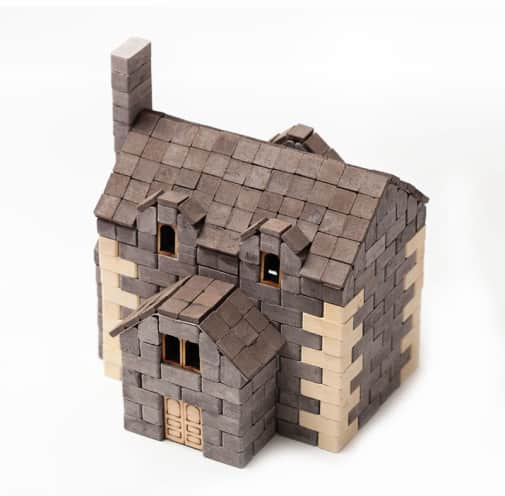 New England House 500 Pieces Mini Bricks Construction Set
