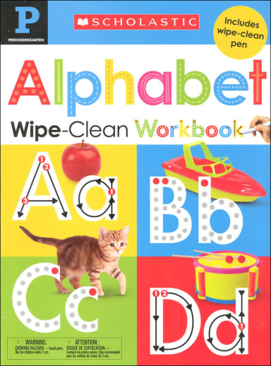 Pre-K Alphabet Wipe-Clean Workbook
