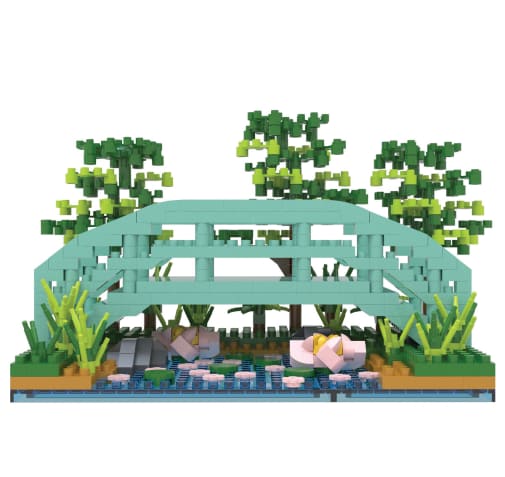 Mini Building Blocks: Monet Japanese Footbridge (1179 pieces)