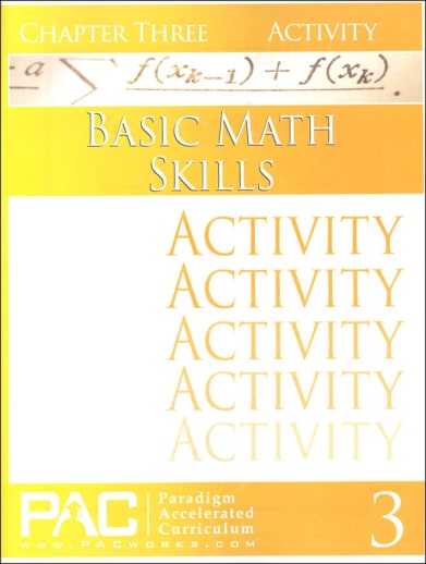 Basic Math Skills: Chapter 3 Activities
