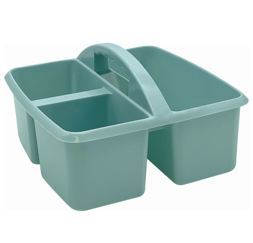 Calming Blue Plastic Storage Caddy