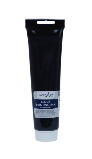 Block Ink Water Soluble - Black (5oz Tube)