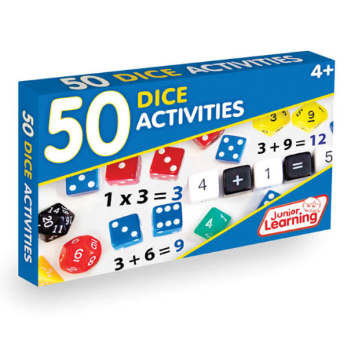 50 Dice Math Activity Cards