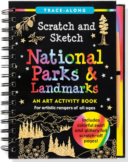 National Parks & Landmarks Trace-Along Scratch & Sketch Activity Book