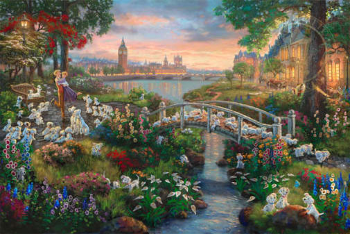 101 Dalmatians Puzzle (Thomas Kinkade Disney Collection) 750 Piece