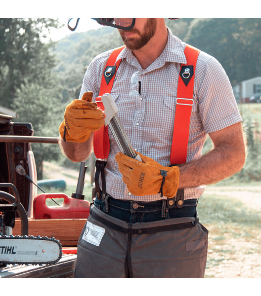 Suede Cowhide Driver with Pull-Strap, Golden, large