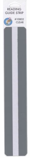 Clear Reading Guide Strip