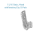 1-5/16in Wallmount J Hook with Retaining Clip, 50-Pack