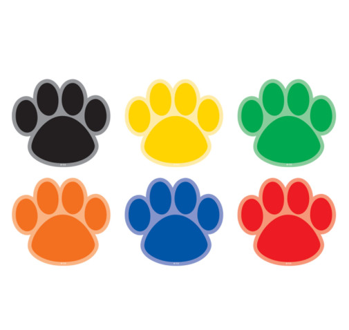 Spot On Floor Markers - Paw Prints (Carpet)