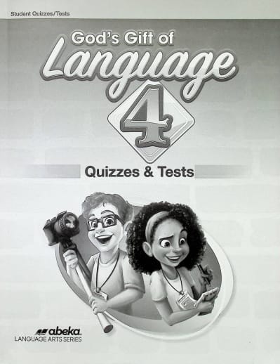 Abeka God's Gift of Language 4 Quiz and Test Book (Bound)
