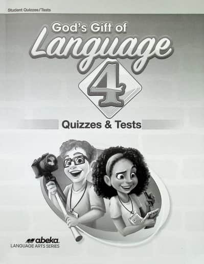 Abeka God's Gift of Language 4 Quiz and Test Book (Bound)