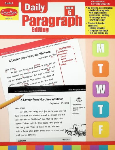 Daily Paragraph Editing, Grade 6