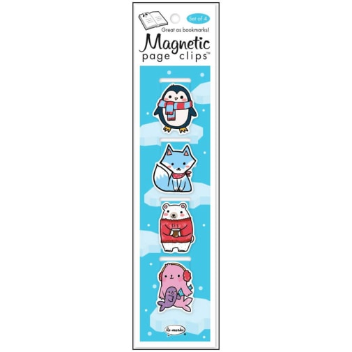 Artic Animals Magnetic Page Clips (set of 4)