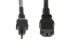 AC power cord, 5-15p to C13, 14 AWG, 5ft, Black