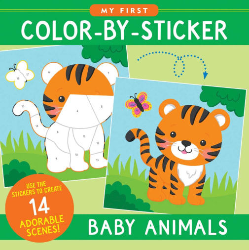 My First Color-By-Sticker - Baby Animals