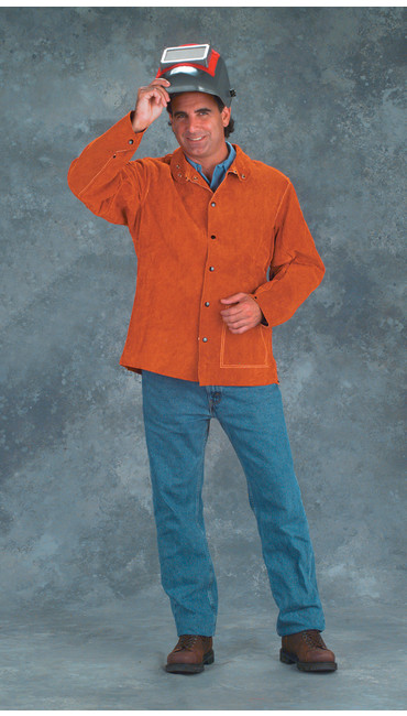 30" Jackets: Imported Rust Split Leather (Style B)