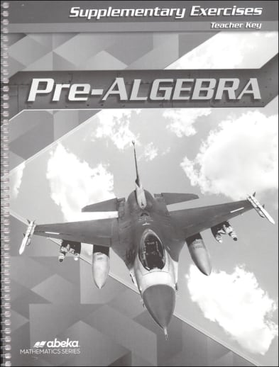 Pre-Algebra Supplementary Exercises Teacher Key