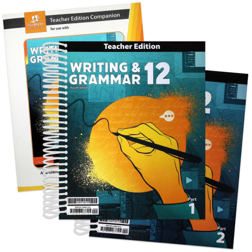 BJU Press Writing & Grammar 12 Teacher Edition & Teacher Edition Companion 4th Edition