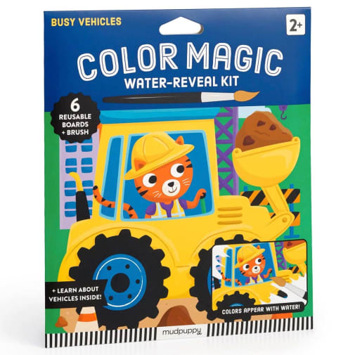 Busy Vehicles Color Magic Water-Reveal Kit
