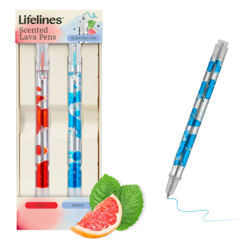 Lifelines Scented Lava Pen Set 2-Pack (Blue/Red)