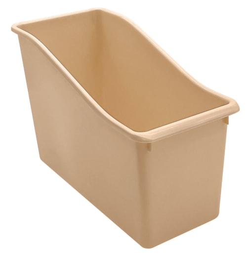 Light Brown Plastic Book Bin