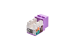 Cat5e RJ45 110 Type Keystone Jack, Purple