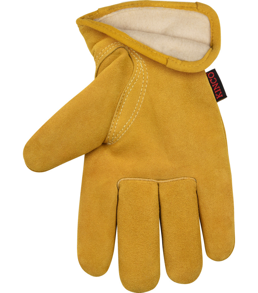 Lined Suede Deerskin Driver, Golden, large image number 1