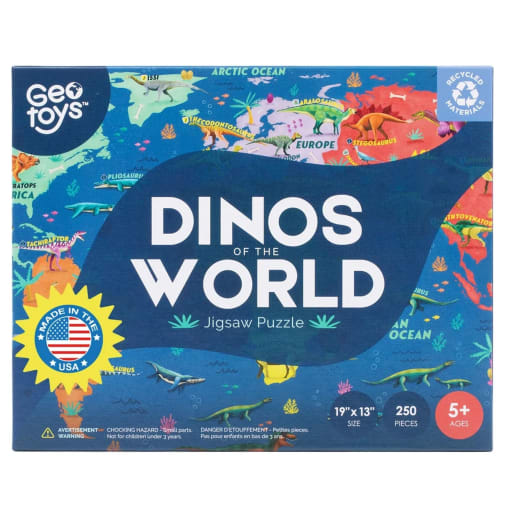 Geotoys Dinos of the World Puzzle (250 pieces)