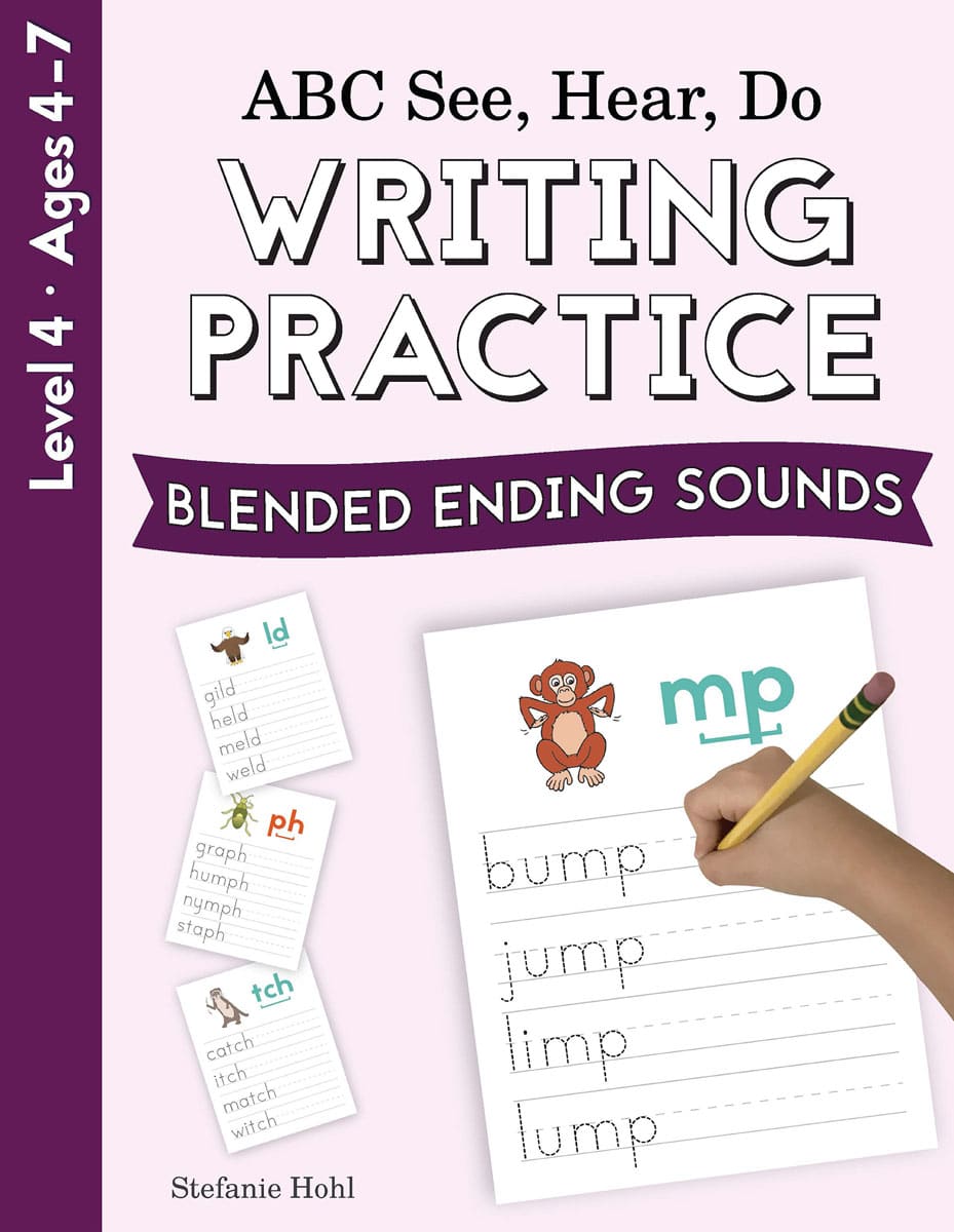 ABC See, Hear, Do: Level 4 - Writing Practice Blended Ending Sounds