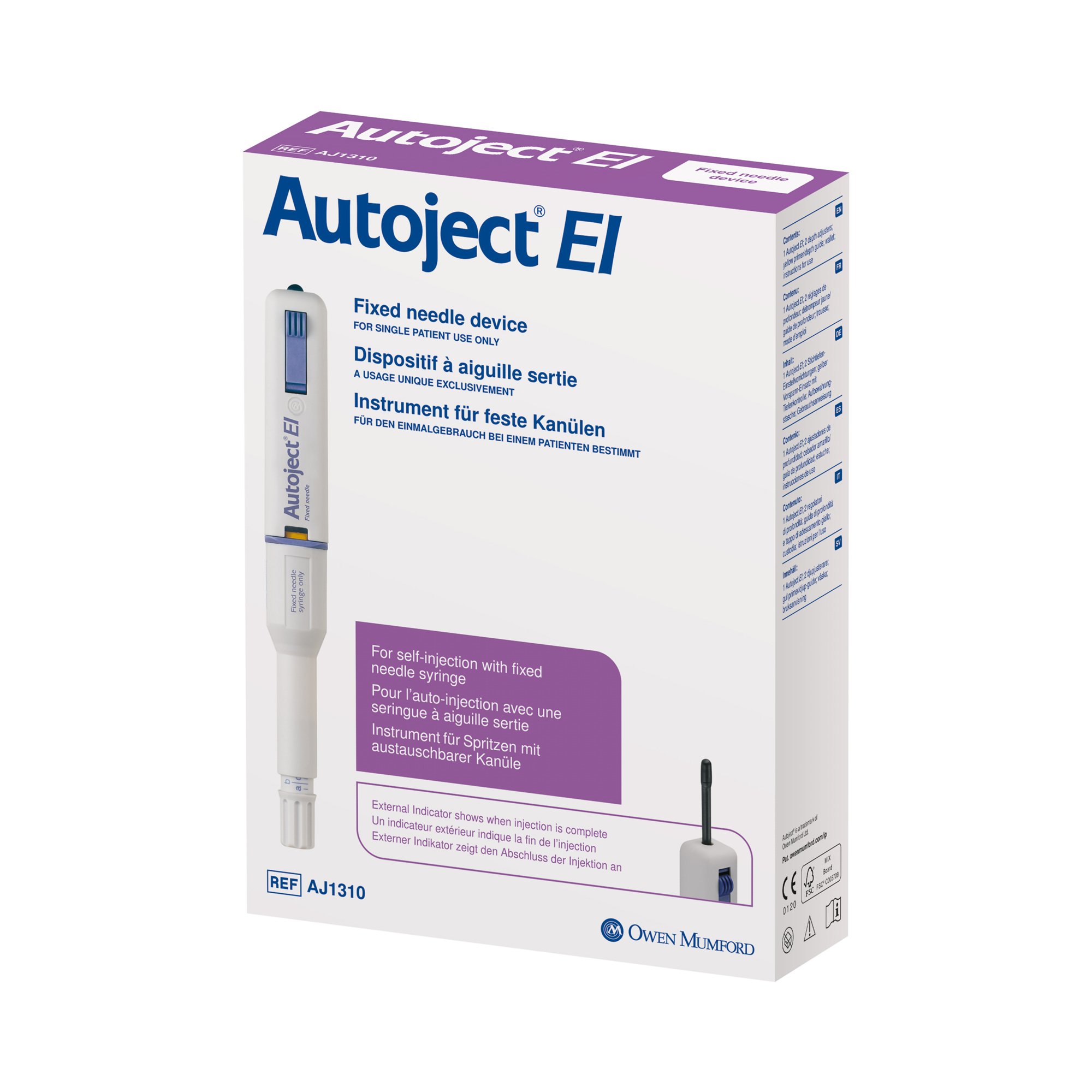 Autoject EI Reusable Automatic Self Injection Device MK 1188747