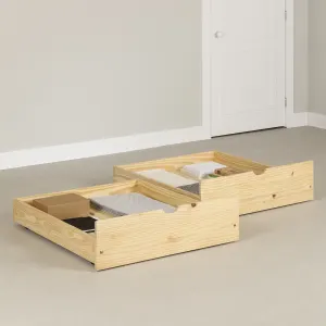 Cama cajones con ruedas, juego de 2