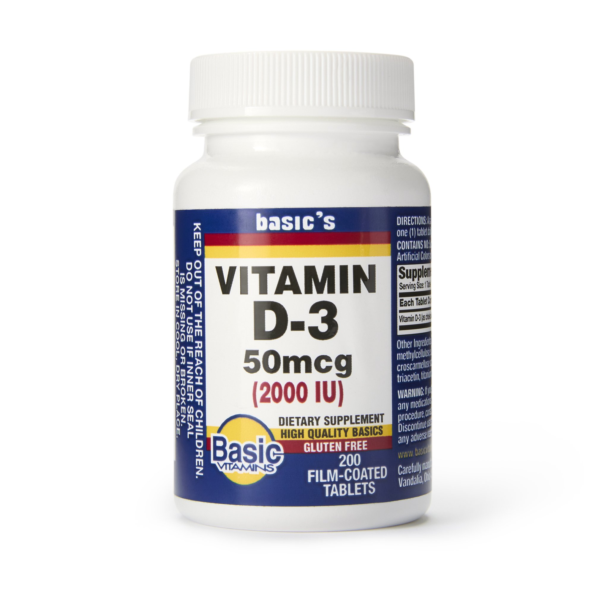 Basic's Vitamin D-3 Dietary Supplement MK 834717