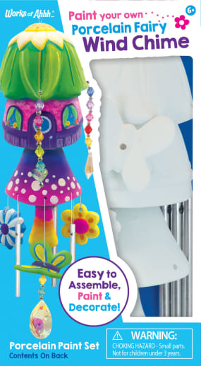 Paint Your Own Porcelain Fairy Wind Chime