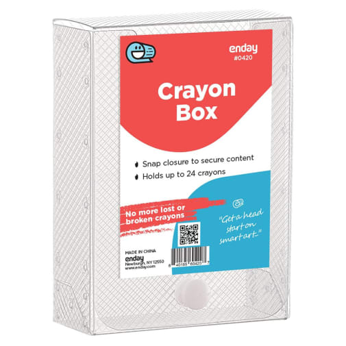 Clear Plastic Crayon Box
