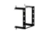 Kendall Howard 12U V-Line Fixed Wall Rack