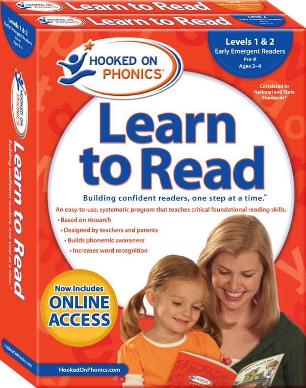 未使用 Hooked on Phonics Learn to Read 1&2 Hooked on Phonics Learn to Read Levels 1 & 2 (Pre-K)