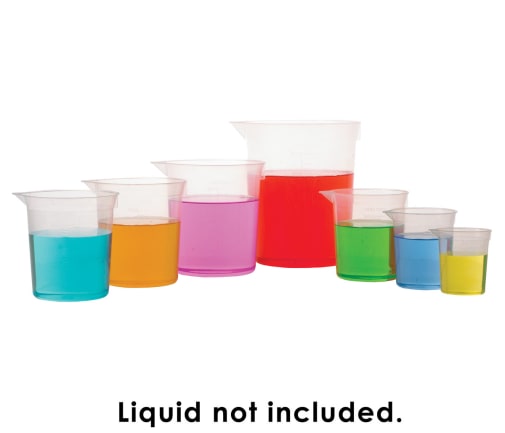Beaker Set, 7pc. Plastic, 50 to 1000 ml