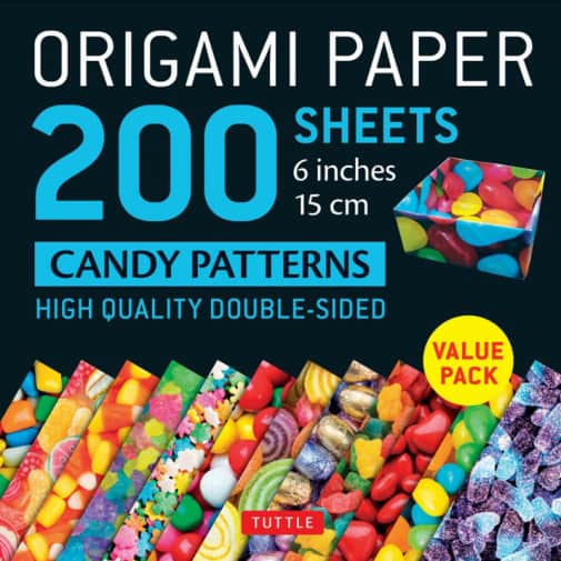 Origami Paper 200 sheets Candy Patterns 6"