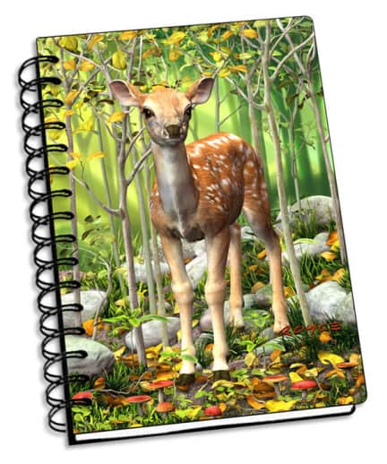Fawn 3D Notebook 4" x 6"