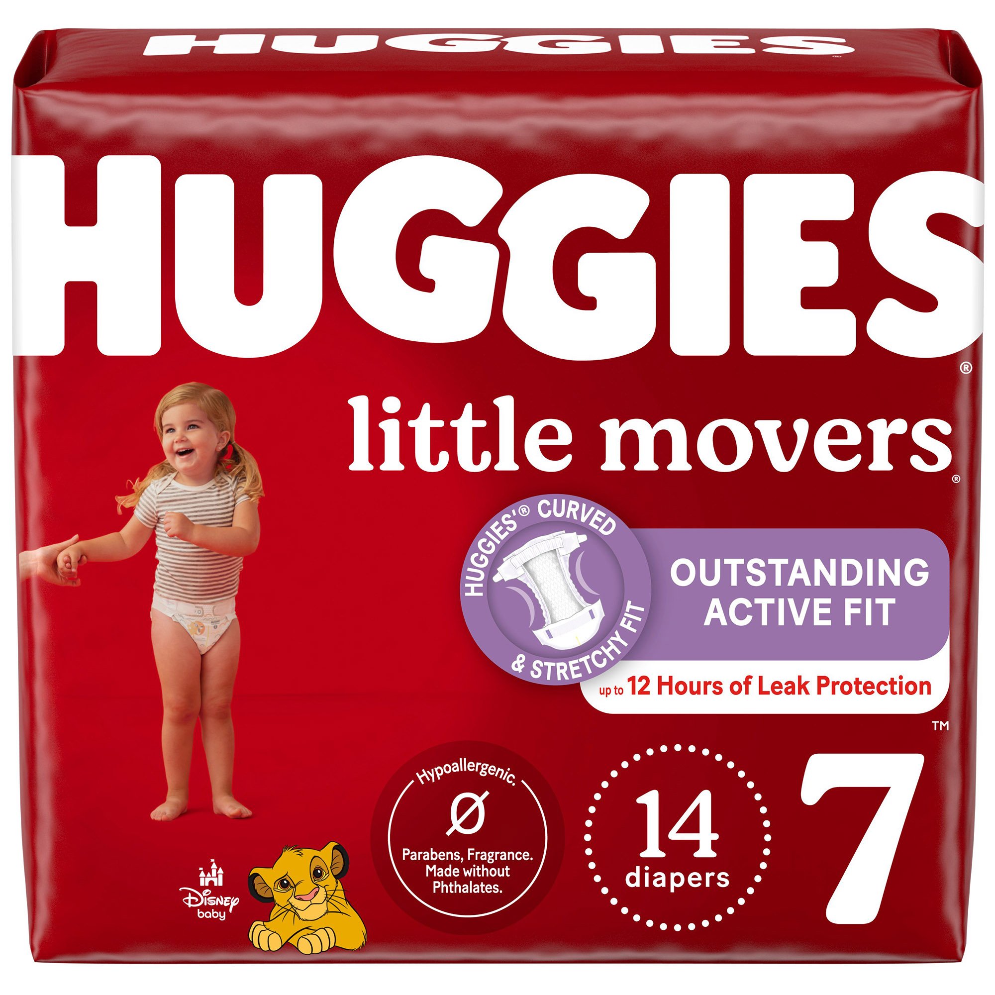 Huggies Little Movers Diaper, Size 7 MK 1254303